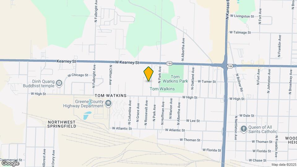 2253 N Roosevelt Ave Map and Location Details