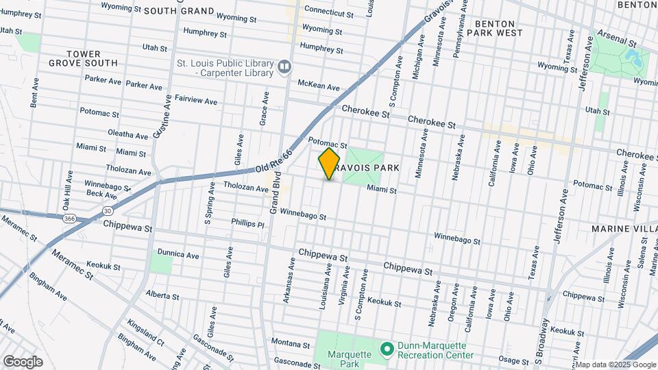 3418 Miami St Map and Location Details