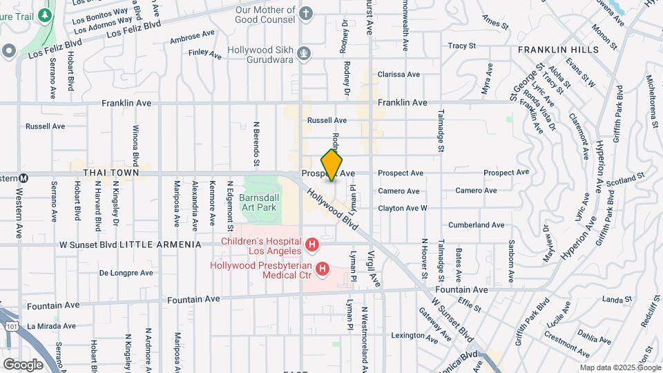 1631 Rodney Drive Map and Location Details