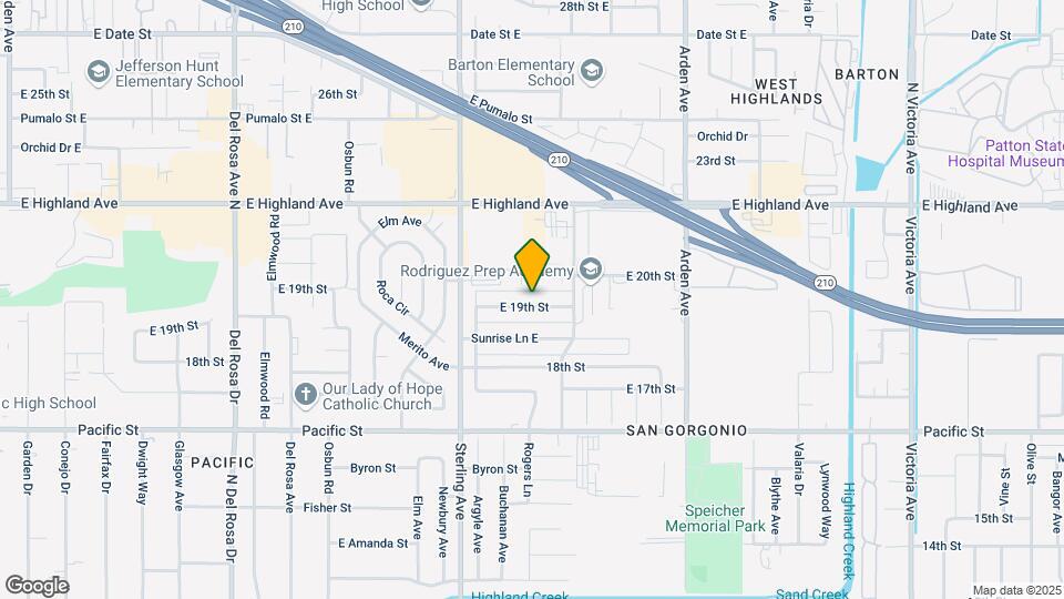 2134 19th St Map and Location Details