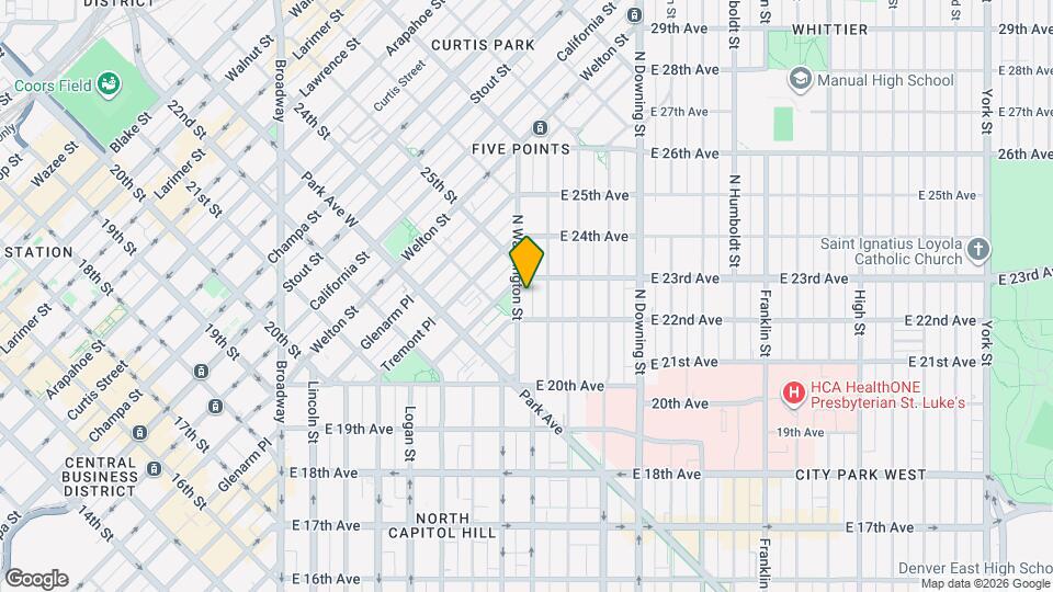 2230 N Washington St Map and Location Details