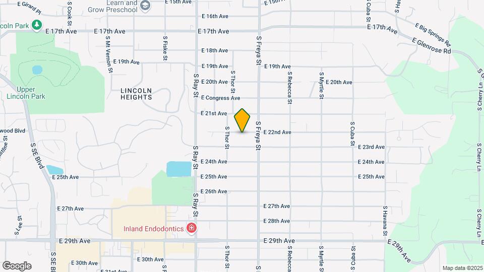 3428 E 22nd Ave Map and Location Details