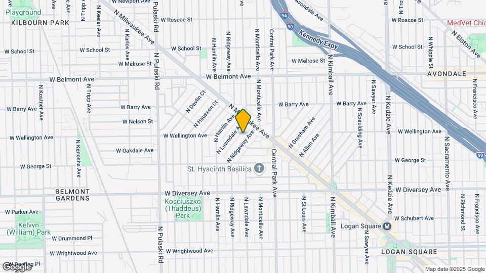 2968 N Ridgeway Ave Map and Location Details