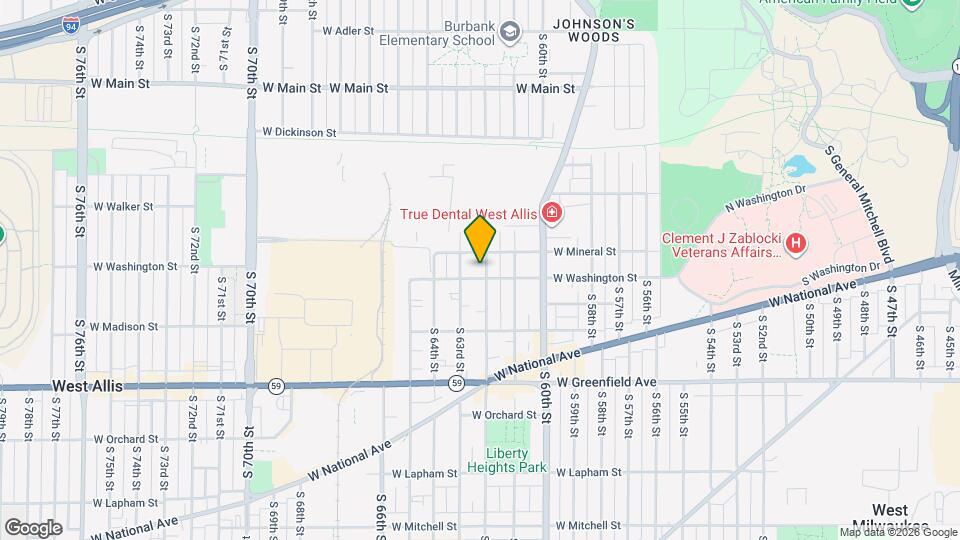 1025 S 62nd St Map and Location Details