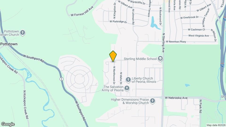 2221 N Northcrest Dr Map and Location Details