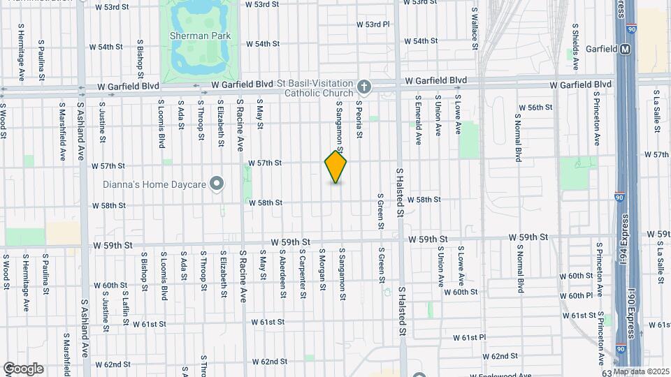 5738 S Sangamon St Map and Location Details