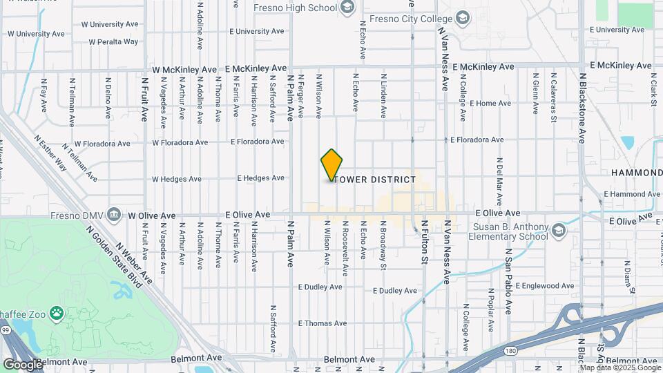 1271 N Roosevelt Ave Mapa y Detalles de la Ubicación