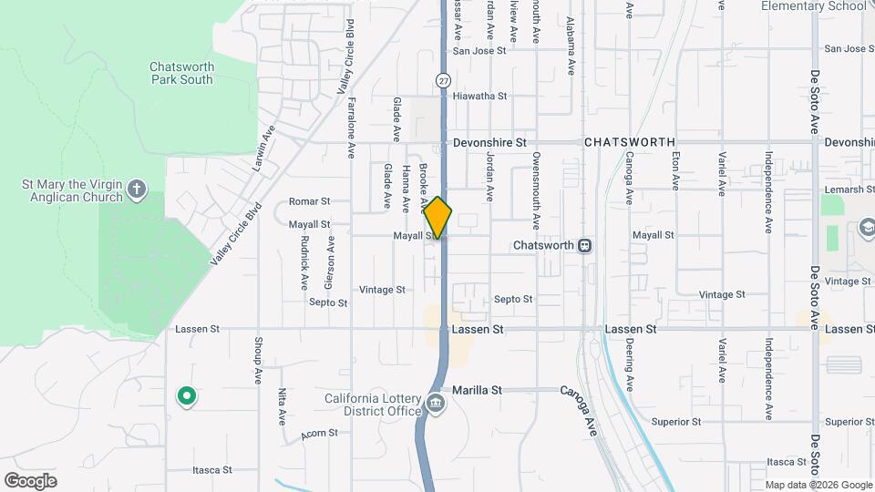 10051 Topanga Canyon Blvd Mapa y Detalles de la Ubicación