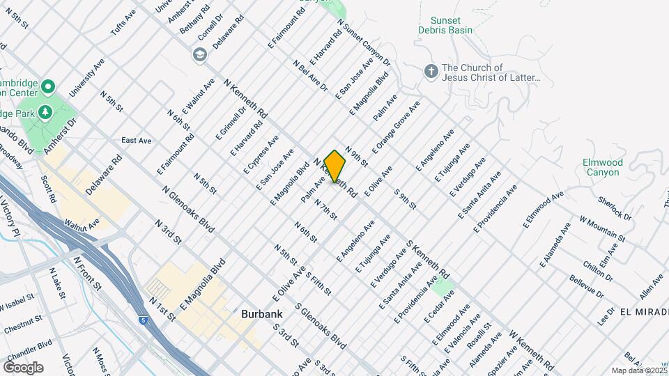 731 E Orange Grove Ave Map and Location Details