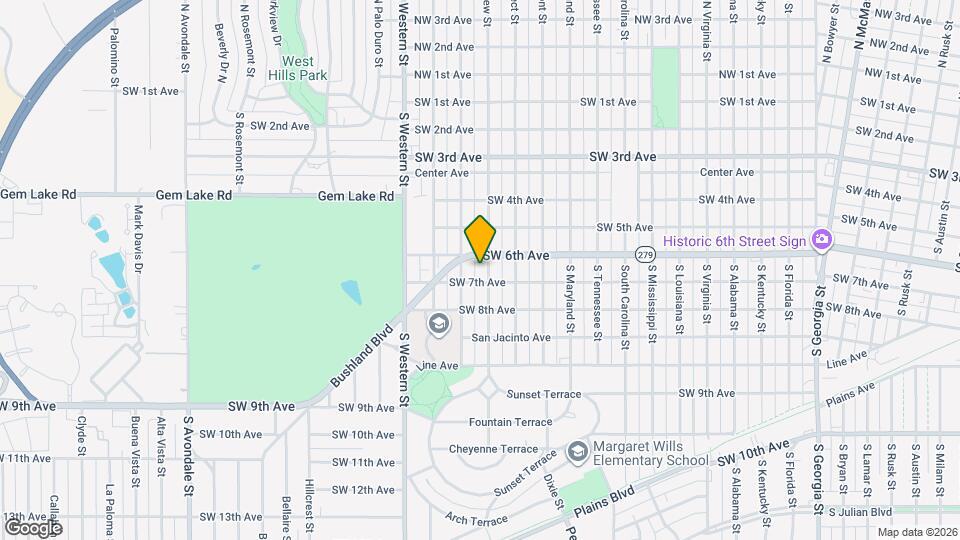 606 S Belleview St Mapa y Detalles de la Ubicación