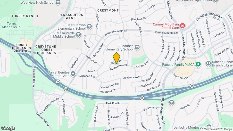 13322 Thunderhead St Map and Location Details