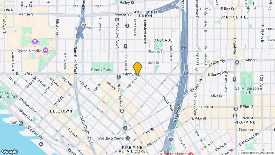 1075 Lenora Map and Location Details