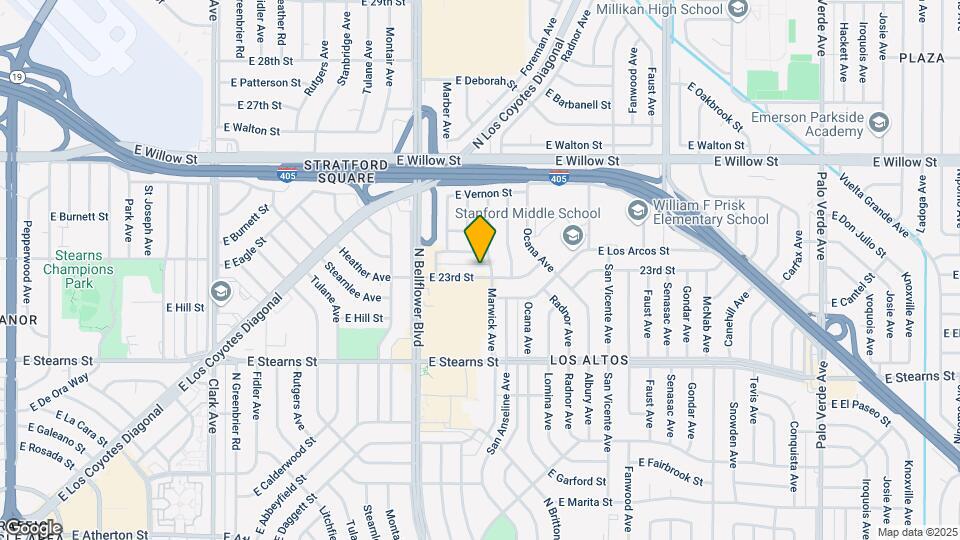 5621 E 23rd St Map and Location Details