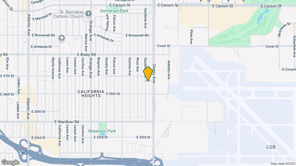 3636 Gardenia Ave Map and Location Details