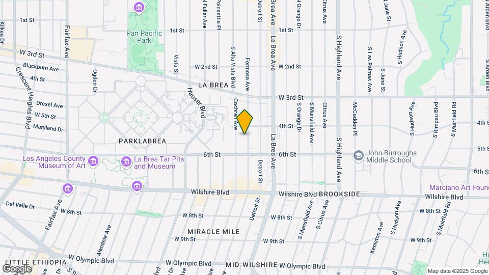 423 S Cloverdale Ave Map and Location Details