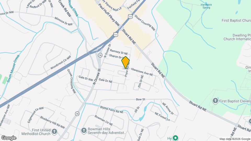 4175 Pryor Rd NE Map and Location Details