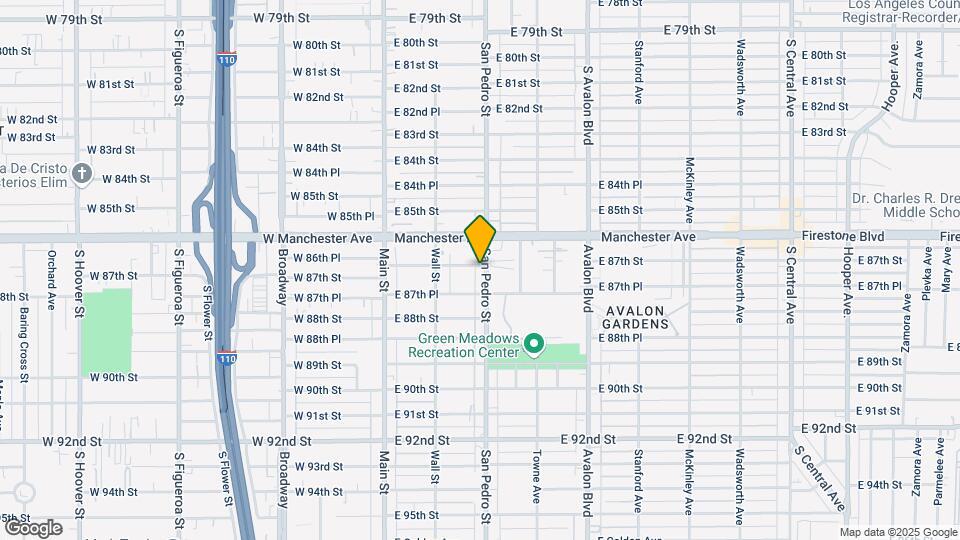 8703 San Pedro St Map and Location Details