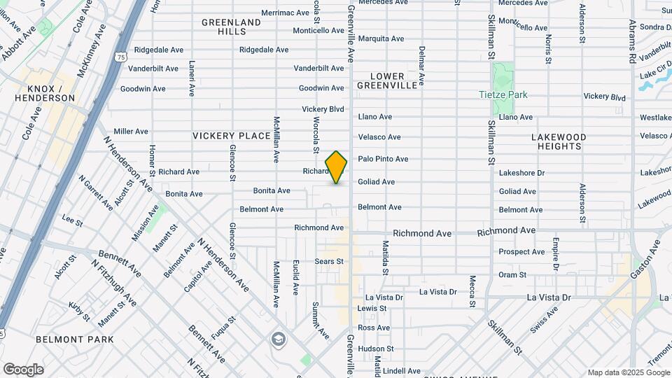 5619 Belmont Ave Mapa y Detalles de la Ubicación