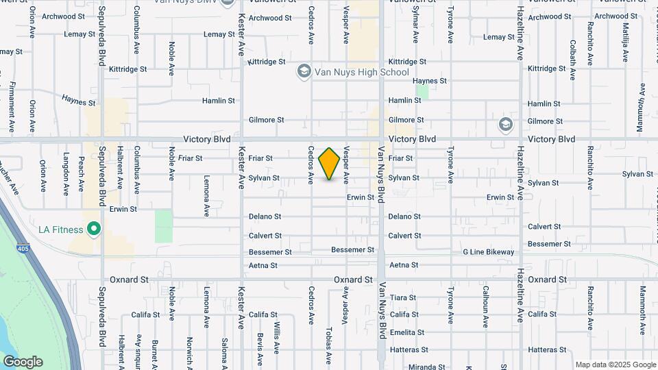14639 Erwin St Map and Location Details