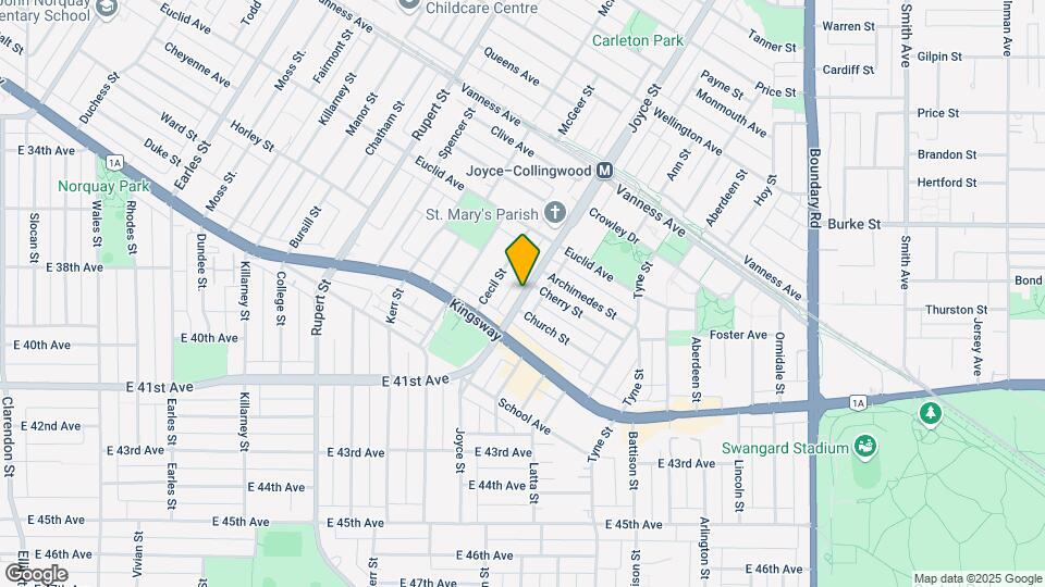 5399 Joyce St Map and Location Details