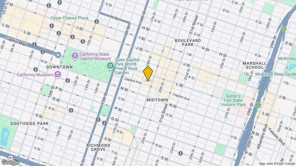 1813 Capitol Ave, Unit 200 Map and Location Details
