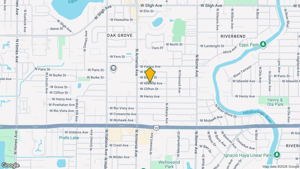 2304 W Idlewild Ave Mapa y Detalles de la Ubicación