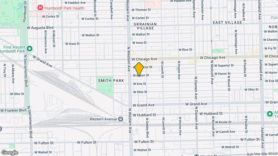 2325 W Huron St, Unit 3 Map and Location Details