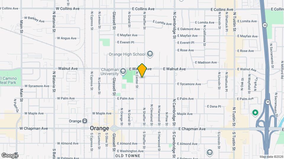 422 N Shaffer St Map and Location Details