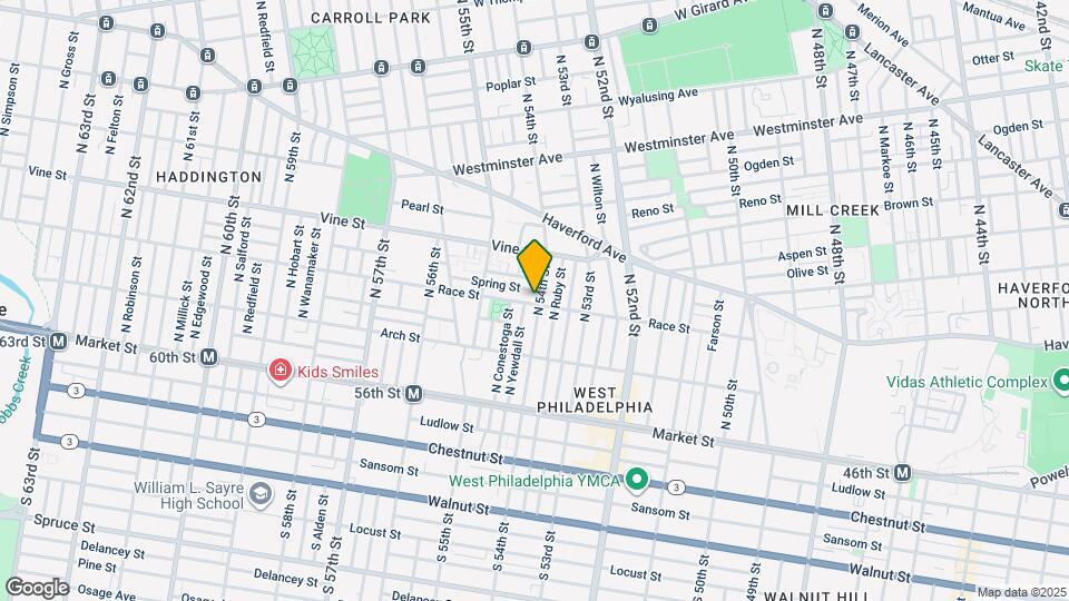 5403 Race St Map and Location Details