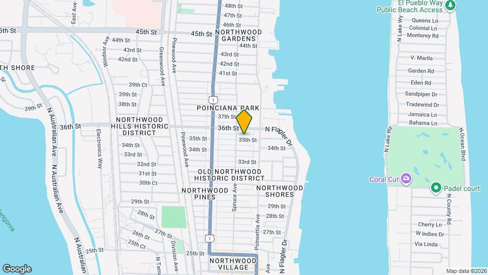 435 35th St Map and Location Details