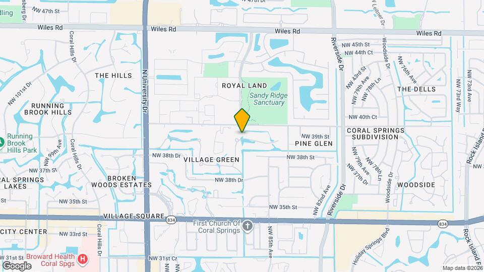 8645 NW 39th Ct Map and Location Details