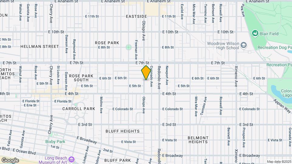 522 Obispo Ave Map and Location Details