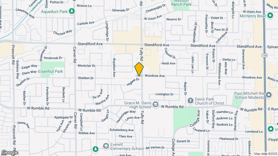 1301 Higbee Dr Map and Location Details