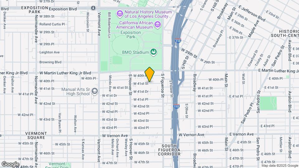 613 1/2 W 41st St Map and Location Details