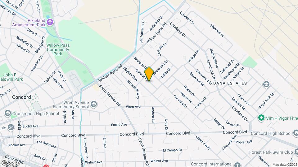 1875 Queens Rd Map and Location Details