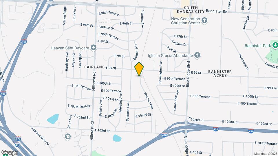 9906 Fremont Ave Map and Location Details