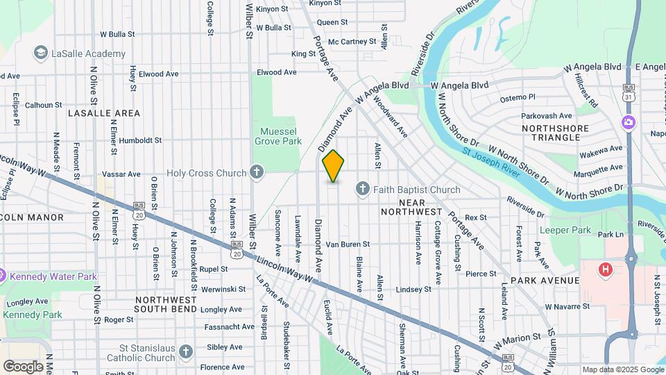 1025 N Cleveland Ave Map and Location Details