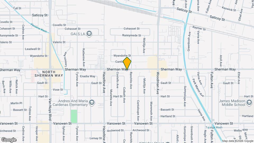 13918 1/2 Sherman Way, Unit 13918 1/2 SH Map and Location Details