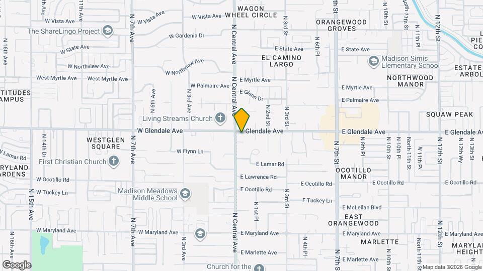 6899 N Central Ave Map and Location Details