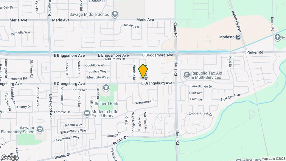 3713 E Orangeburg Ave Map and Location Details