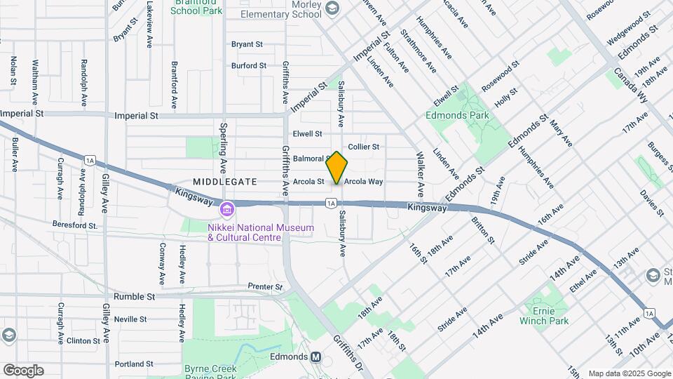 7111 Salisbury Ave Map and Location Details
