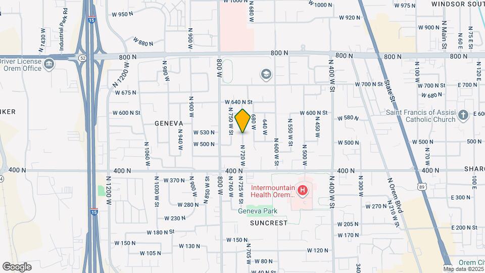 496 N Emery Ave Map and Location Details