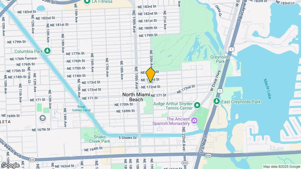 1991 NE 172nd St Map and Location Details