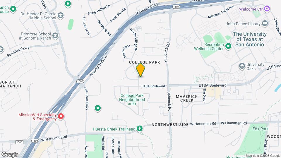 14018 N Hills Village Dr Map and Location Details