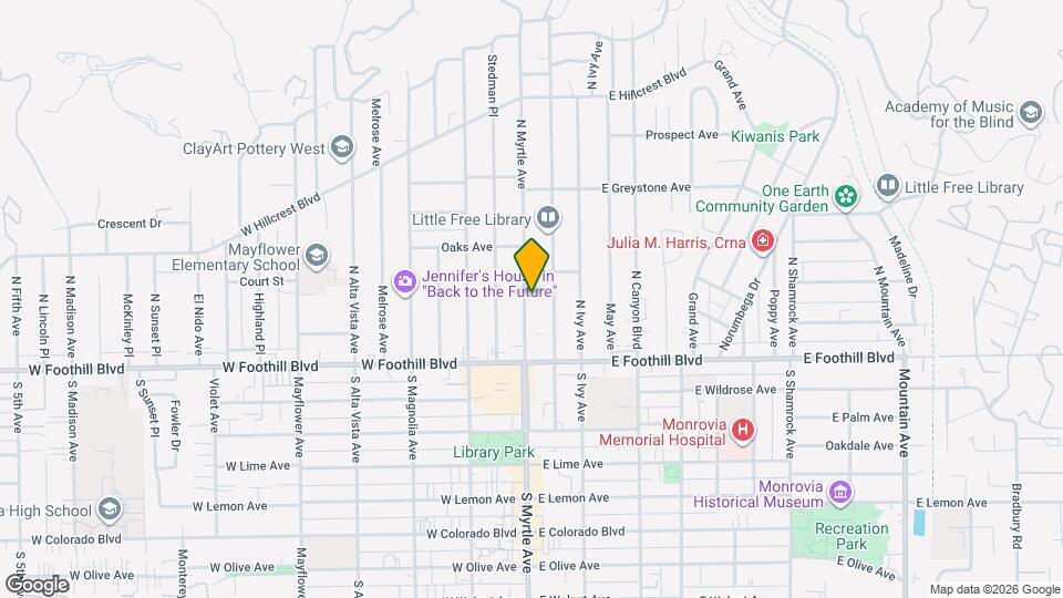 160 N Myrtle Ave Map and Location Details