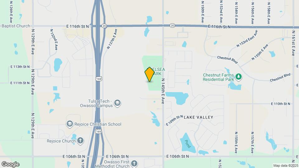 11108 N 143rd E Ave Map and Location Details