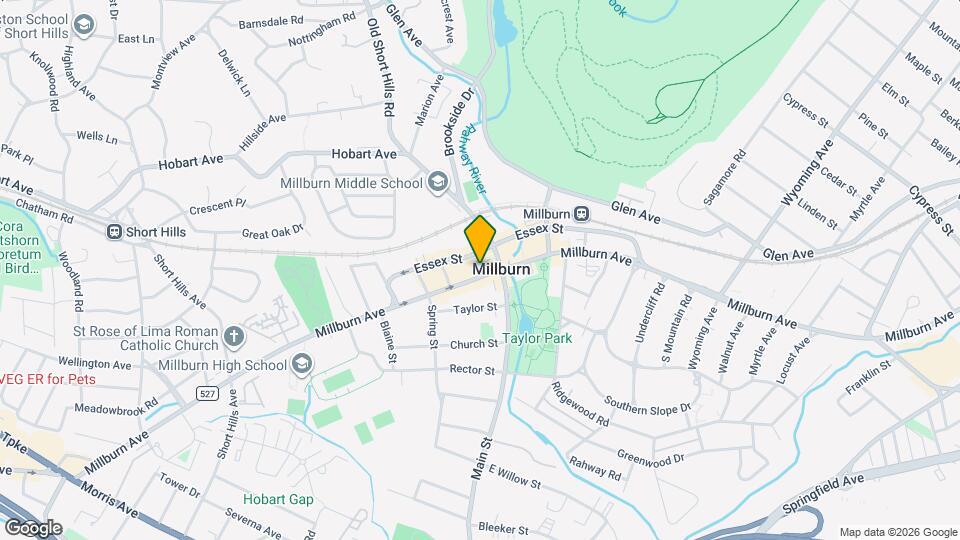353 Millburn Ave, Unit Millburn Duplex Map and Location Details