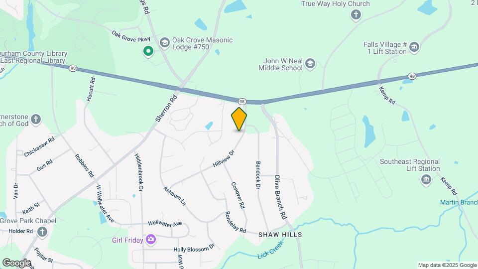 204 Hillview Dr Map and Location Details