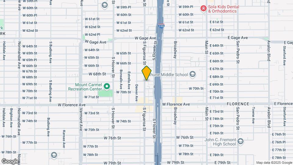 6900 S Figueroa St Map and Location Details
