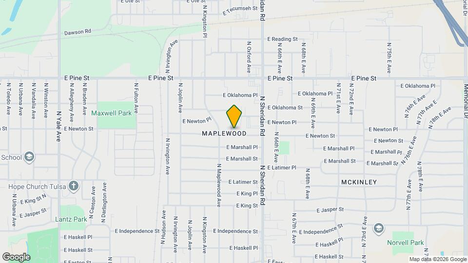 6305 E Newton St Map and Location Details